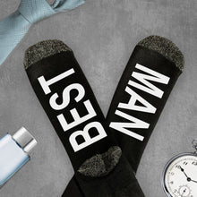 Load image into Gallery viewer, Groomsmen Socks, Wedding Socks, Groomsmen Gifts, Best Man Proposal
