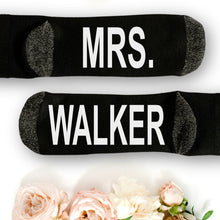 Load image into Gallery viewer, Wedding Socks, Novelty Socks, Gift for Wife, Personalized Wedding Gift, Bridal Shower Gift,