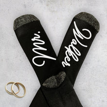 Load image into Gallery viewer, Wedding Socks, Novelty Socks, Groom Gift, Personalized Wedding Gift,