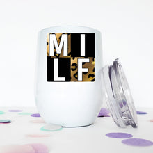 Load image into Gallery viewer, Custom Wine Tumbler, Leopard Print, Wine Glasses, Best Friend Birthday Gifts, 21st Birthday Gift for Her,