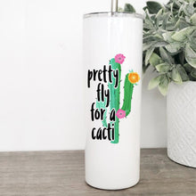 Load image into Gallery viewer, Cactus, Succulents, Tumbler With Straw, Personalized Tumbler, Best Friend Birthday Gifts,