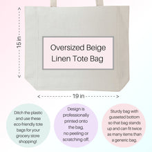 Load image into Gallery viewer, Personalized Tote Bag, Reusable Grocery Bag, New Mom Gift, Mom Birthday Gift,