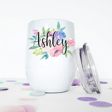 Load image into Gallery viewer, Personalized Wine Tumbler, Custom Wine Glass, Best Friend Gifts, 21st Birthday Gift for Her,