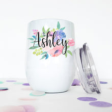 Load image into Gallery viewer, Personalized Wine Tumbler, Custom Wine Glass, Best Friend Gifts, 21st Birthday Gift for Her,