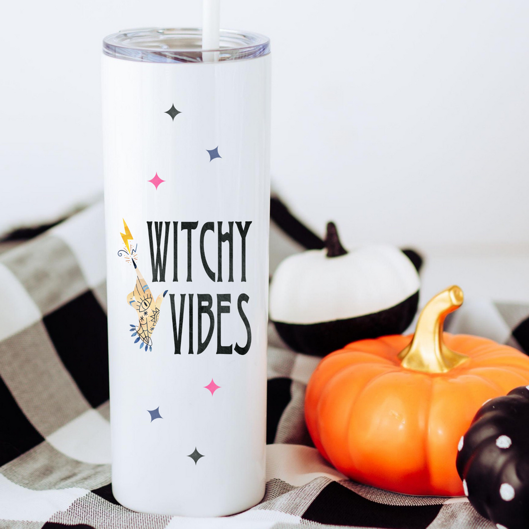 Witchy Vibes Skinny Tumbler