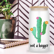 Load image into Gallery viewer, Don&#39;t Be a Prick Cactus Glass Jar Tumbler
