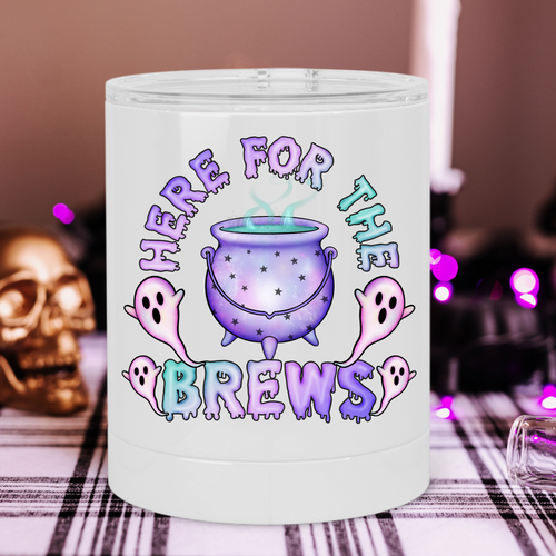 Here for the Brews Lowball Tumbler - A+A Custom Crafts