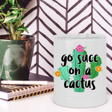 Load image into Gallery viewer, What the Fucculent Cactus Lowball Tumbler - A+A Custom Crafts
