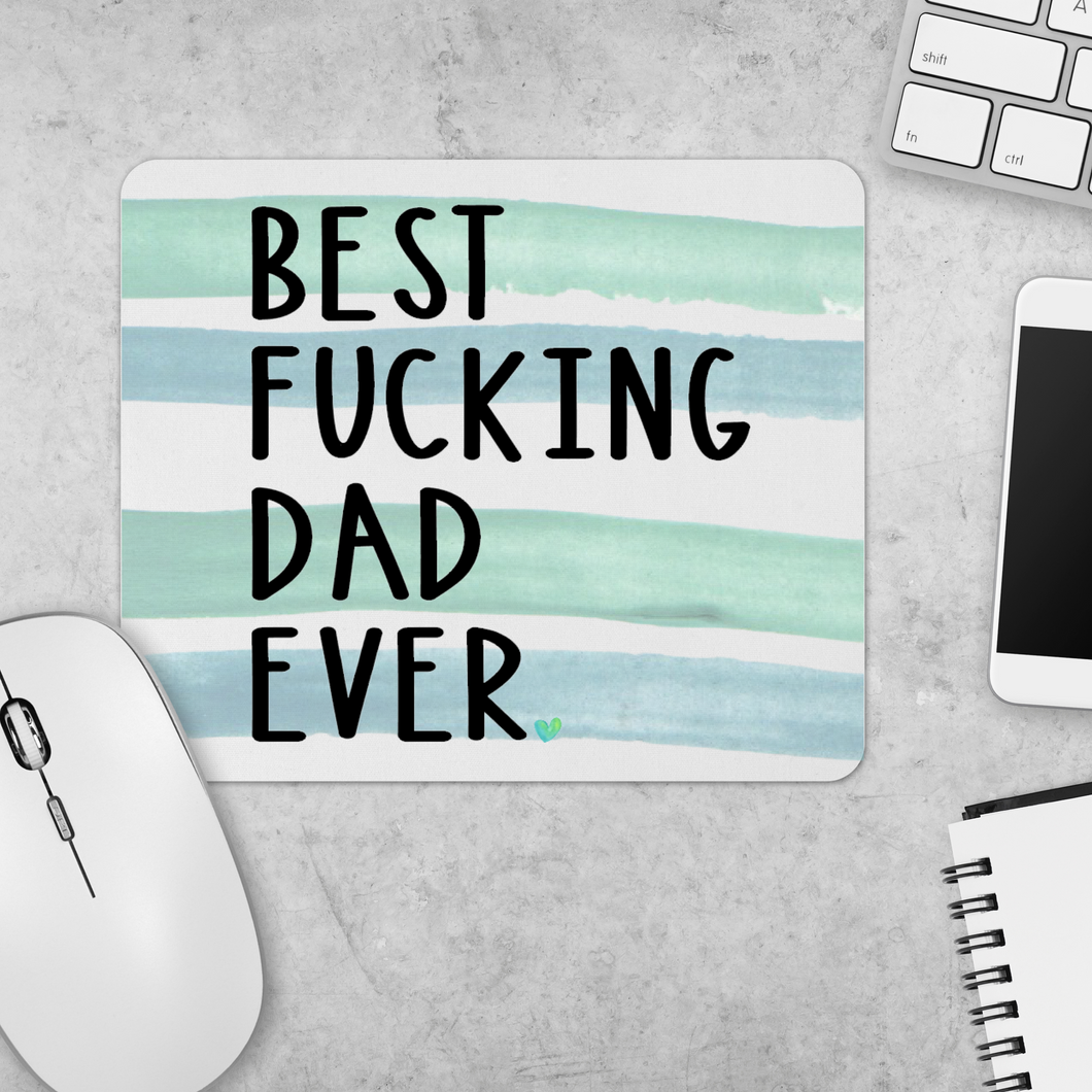 Best Fucking Dad Ever Round Mousepad