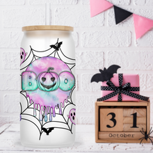 Load image into Gallery viewer, Boo Glass Jar Tumbler - A+A Custom Crafts
