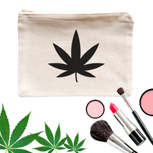 Load image into Gallery viewer, Pot Leaf Might Be Makeup Might Be Weed Cosmetic Bag - A+A Custom Crafts
