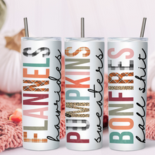 Load image into Gallery viewer, Fall Stuff Skinny Tumbler - A+A Custom Crafts
