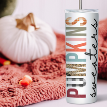 Load image into Gallery viewer, Fall Stuff Skinny Tumbler - A+A Custom Crafts
