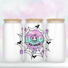 Load image into Gallery viewer, Boo You Whore Glass Jar Tumbler - A+A Custom Crafts
