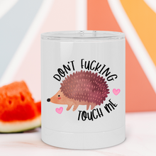 Load image into Gallery viewer, Not a Hugger Hedgehog Lowball Tumbler - A+A Custom Crafts
