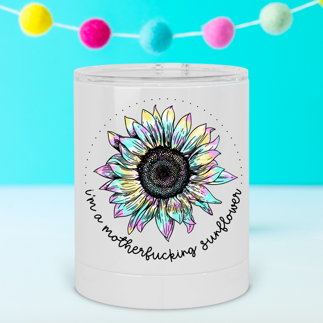 I'm a Motherfucking Sunflower Lowball Tumbler - A+A Custom Crafts