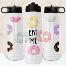 Load image into Gallery viewer, Eat Me Donut Water Bottle - A+A Custom Crafts
