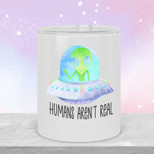 Load image into Gallery viewer, Believe in Yourself Alien Lowball Tumbler - A+A Custom Crafts
