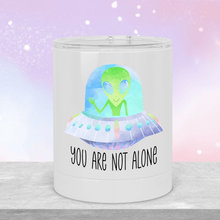 Load image into Gallery viewer, Believe in Yourself Alien Lowball Tumbler - A+A Custom Crafts
