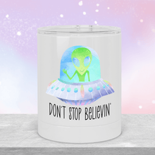 Load image into Gallery viewer, Believe in Yourself Alien Lowball Tumbler - A+A Custom Crafts
