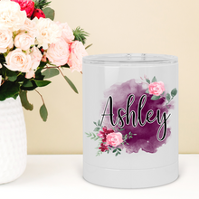 Load image into Gallery viewer, Personalized Plum Floral Lowball Tumbler - A+A Custom Crafts
