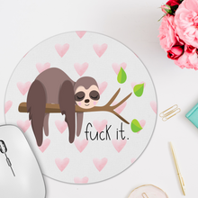 Load image into Gallery viewer, Fuck It Sloth Rectangle Mousepad
