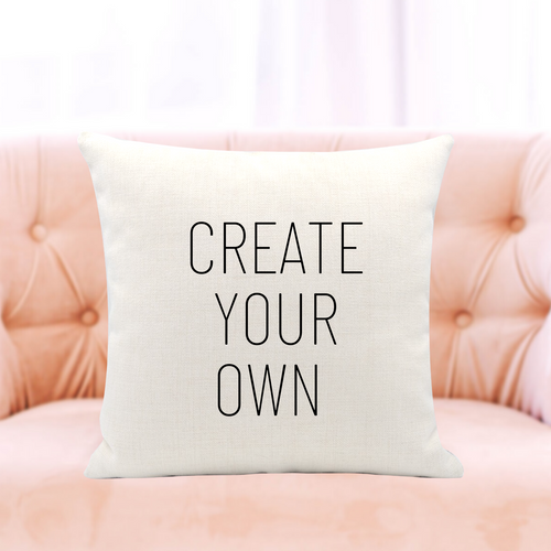 Create Your Own Pillow Cover - A+A Custom Crafts