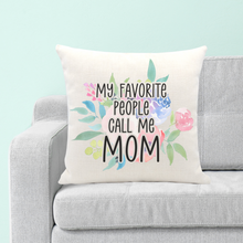 Load image into Gallery viewer, My Favorite People Personalized Throw Pillow - A+A Custom Crafts
