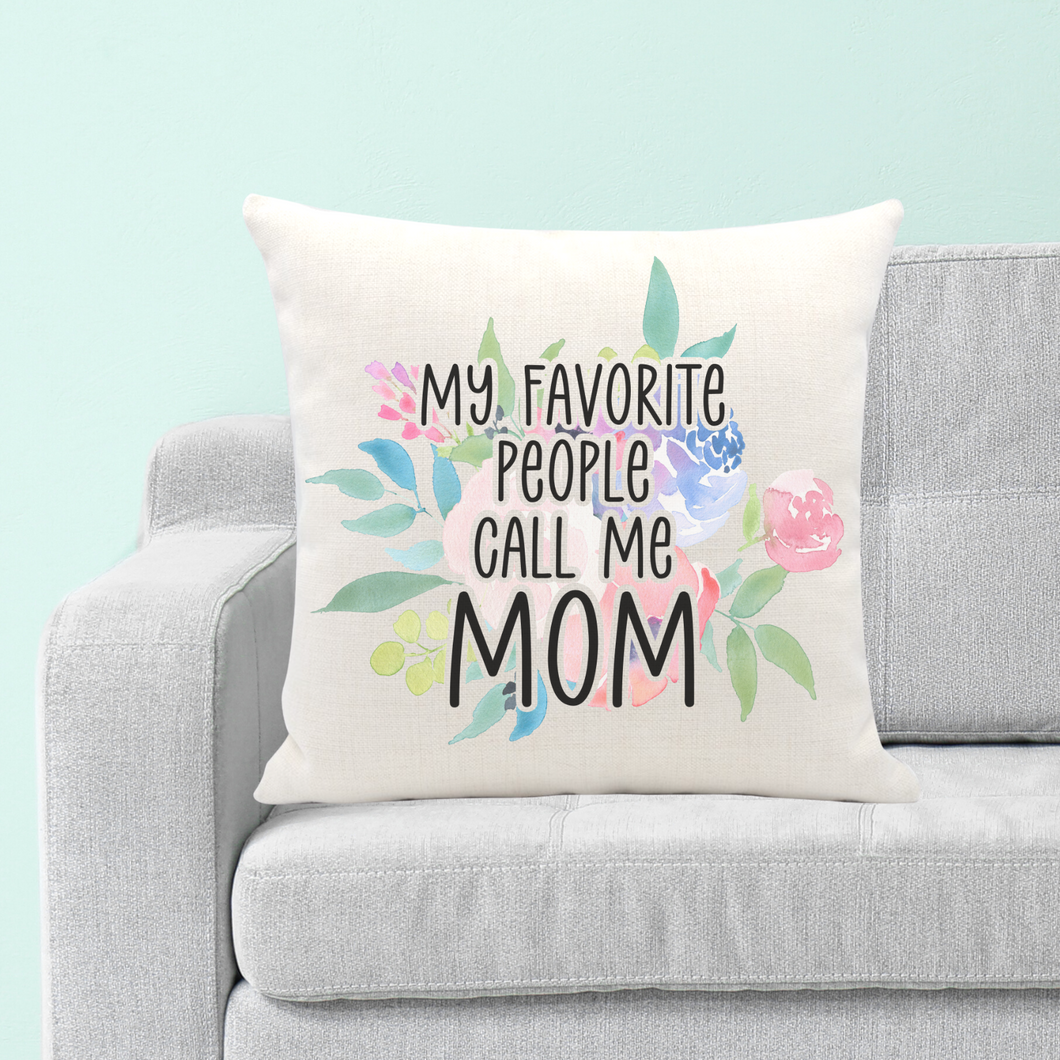 My Favorite People Personalized Throw Pillow - A+A Custom Crafts