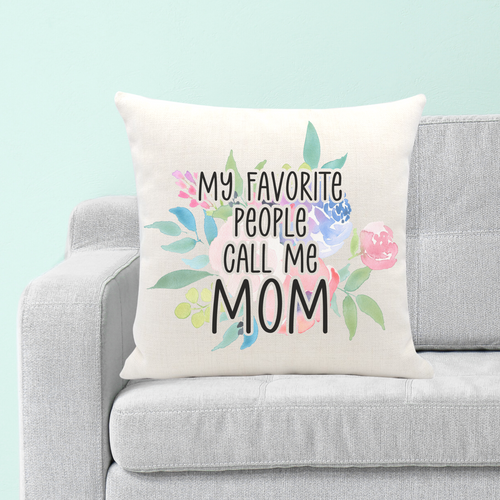 My Favorite People Personalized Throw Pillow Cover - A+A Custom Crafts