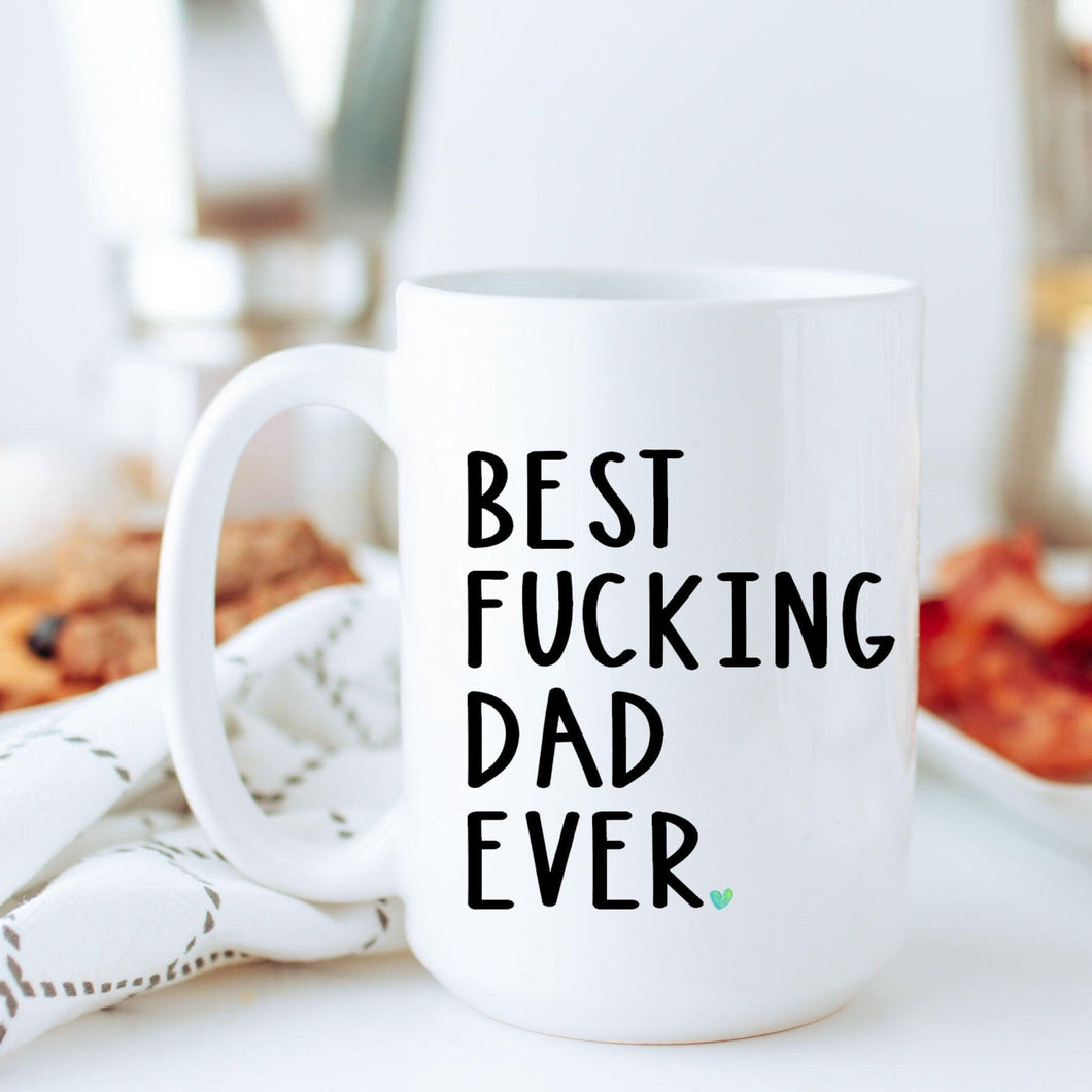 Best fucking Dad custom coffee tumbler, funny dad gifts, father's