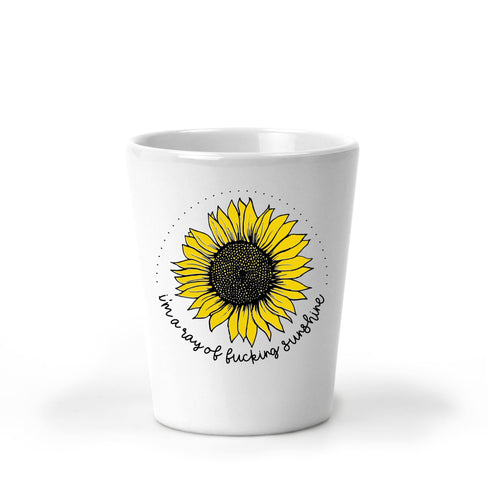 I'm a Ray of Fucking Sunshine, Shot Glass, Sunflower Gifts, Gag Gift, Best Friend Gift, 21st Birthday, Coworker Christmas Gift, Mature