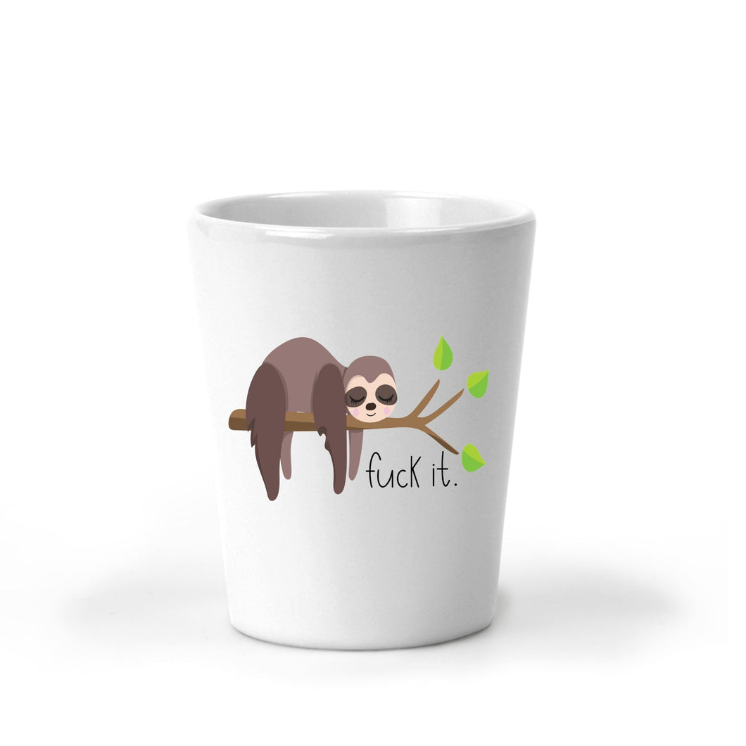 Meh, Nope, Fuck It, Sloth, Sloth Gifts, Shot Glasses, Funny Gifts, Best Friend Gift, Coworker Christmas Gift, Stocking Stuffer, Secret Santa