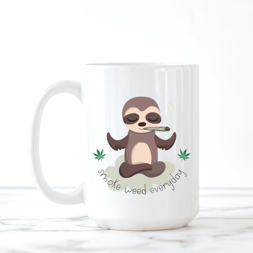 Weed, Sloth, Marijuana, Funny Mugs, Stoner Girl, Weed Accessories, Best Friend Gifts,