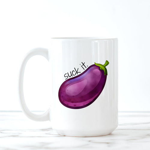 Eggplant, Emoji, Penis, Dick, Sex, Funny Mugs, Personalized Coffee Mug, Best Friend Birthday Gifts,