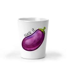 Load image into Gallery viewer, Penis, Eggplant, Emoji, Shot Glasses, Funny Gifts, Best Friend Gift, 21st Birthday Gift, Christmas Gift, Secret Santa, Stocking Stuffer
