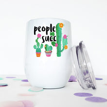 Load image into Gallery viewer, Cactus, Custom Wine Tumbler, Succulents, Best Friend Birthday Gifts,
