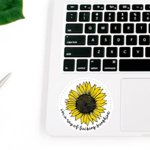 Load image into Gallery viewer, Sunflower Sticker, Adult Stickers, Best Friend Birthday Gifts,
