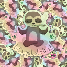 Load image into Gallery viewer, Stoner Stickers | Sloth Sticker | Pot Leaf Stickers | Laptop Stickers | Marijuana Decal | Weed Accessories | 420 Gift
