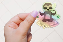 Load image into Gallery viewer, Stoner Stickers | Sloth Sticker | Pot Leaf Stickers | Laptop Stickers | Marijuana Decal | Weed Accessories | 420 Gift
