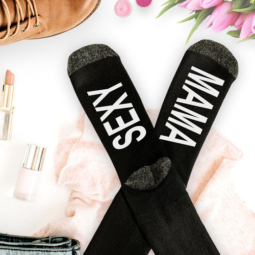 Personalized Socks, Funny Socks, MILF, Funny Gifts, Mom Gift,