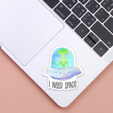 Load image into Gallery viewer, Alien Sticker, UFO Sticker, Outer Space, Laptop Decal, Best Friend Birthday Gifts
