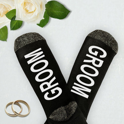 Hubby Socks, Wedding Day Socks, Husband Gift, Engagement Gifts,