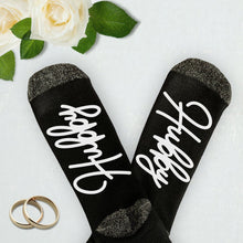 Load image into Gallery viewer, Hubby Socks, Wedding Day Socks, Husband Gift, Engagement Gifts,
