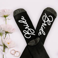 Load image into Gallery viewer, Bride Socks, Wedding Socks, Bride Gift, Unique Bridal Shower Gifts, Engagement Gifts,
