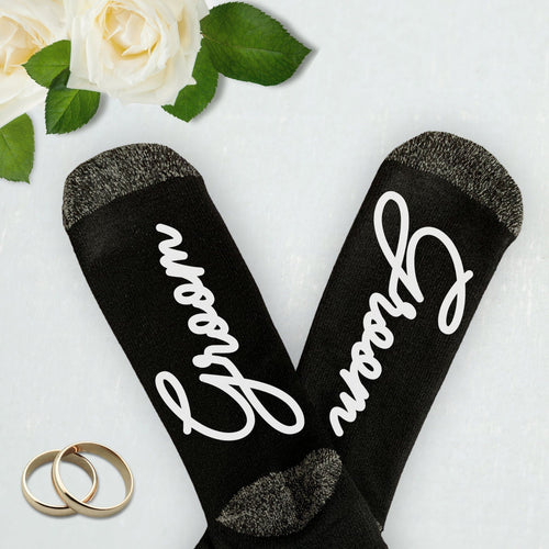 Hubby Socks, Wedding Day Socks, Husband Gift, Engagement Gifts,