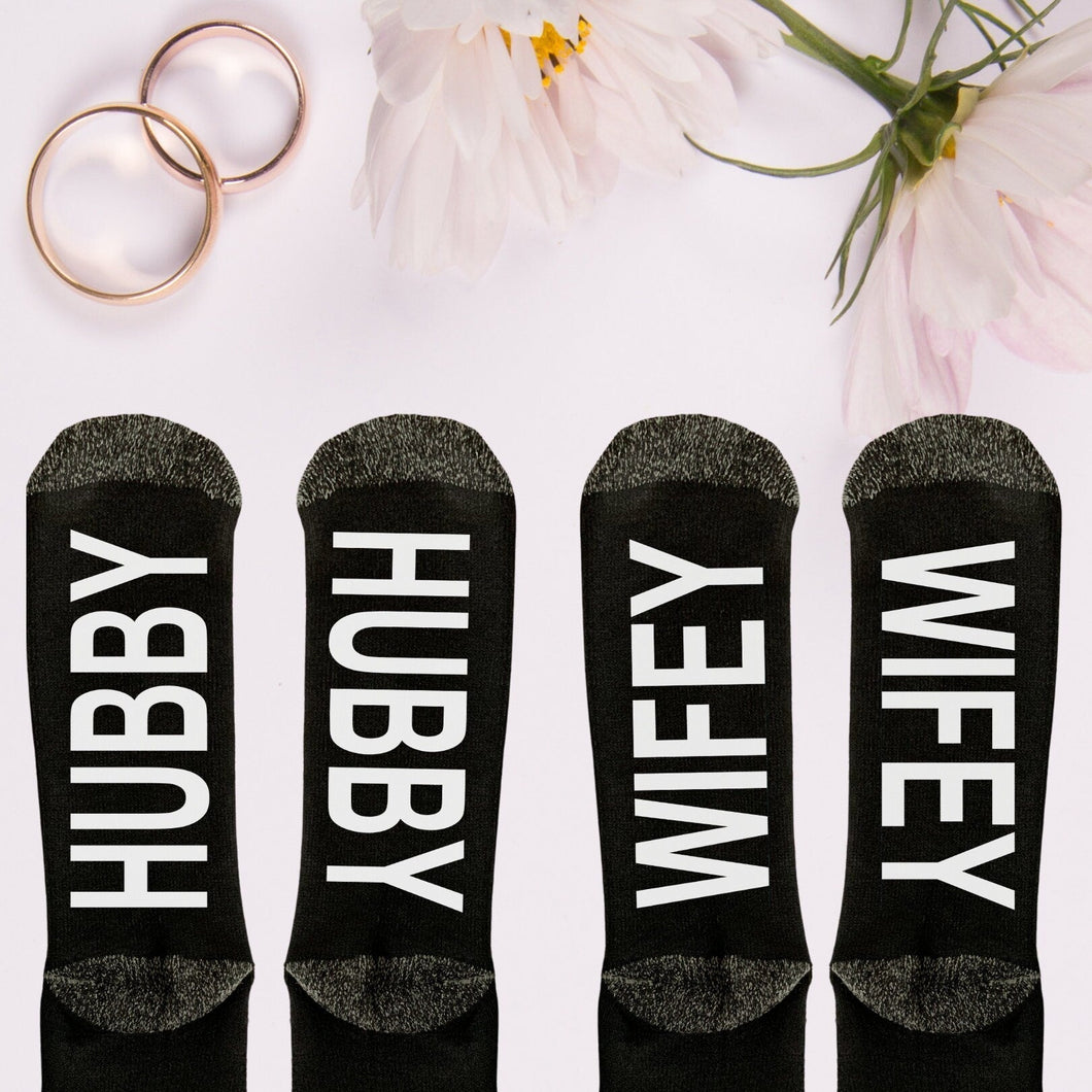 Bride, Groom Socks, Wedding Socks, Personalized Wedding Gift, Engagement Gifts for Couple