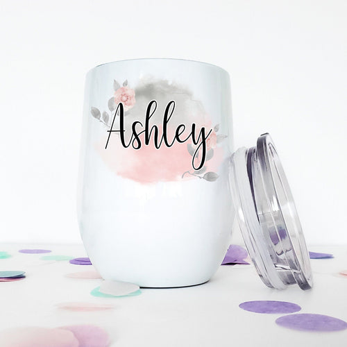 Personalized Wine Tumbler, Custom Wine Glass, Best Friend Gifts, 21st Birthday Gift for Her,