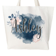 Load image into Gallery viewer, Personalized Tote Bag, Reusable Grocery Bag, New Mom Gift, Mom Birthday Gift,
