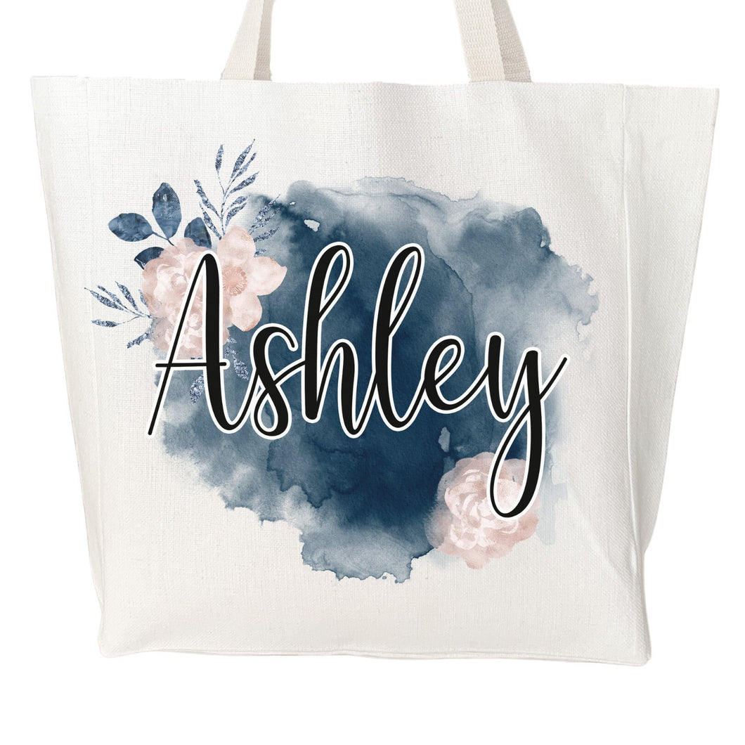 Personalized Tote Bag, Reusable Grocery Bag, New Mom Gift, Mom Birthday Gift,